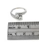 2 Stone Diamond Bypass Ring in White Gold